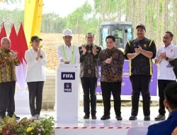 Presiden Jokowi Groundbreaking Pusat Pelatihan Nasional PSSI di IKN