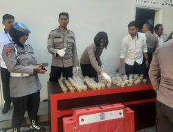 Kapolres Gowa Pimpin Tes Urine Dadakan Kepada Anggotanya
