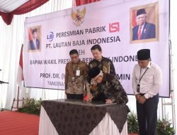 Resmikan Pabrik Baja, Wapres Minta Industri Baja Nasional Lebih Mandiri