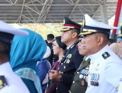 Kapolres Gowa Hadiri Upacara HUT TNI ke-78 di Lapangan Karebosi Makassar