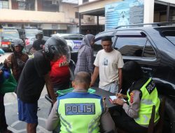 Tingkatkan Kondusifitas Kamtibmas, Sat Lantas Gelar Razia Ranmor