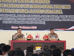 Polres Gowa Terima Kunjungan Tim SOPS Mabes Polri Bidang Opsnal Tahun 2023