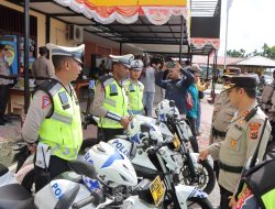 Kapolres Waropen Pimpin Apel Kesiapan Perlengkapan Untuk Operasi Mantap Brata Cartenz 2023-2024