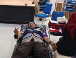 Humas Polresta Gelar Baksos Donor Darah dan Distribusi Air Bersih Jelang HUT Humas Polri Ke-72