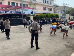 Satgas 3 dan 10 Mako Polres Gowa Laksanakan Kegiatan Pembinaan Jasmani Bagi Tahanan