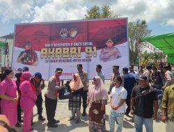 Kapolda Sulteng Pimpin Baksos dan Bakkes AKABRI 91 di Kabupaten Balut