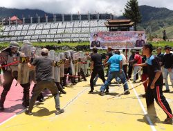 Siap Amankan Pemilu 2024, Polres Puncak Jaya Gelar Simulasi Sispamkota