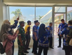 Kapolsek Dampingi Bupati Gowa Tinjau Perkembangan Pembangunan Rumah Sakit Pratama Bontonompo