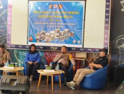 Membangun Sinergi Untuk Suksesnya Pemilu, Polres Mimika Gelar Tatap Muka Bersama Media