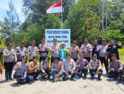 Peduli Lingkungan, Polres Mimika Lakkukan Aksi Tanam 1.000 Pohon Mangrove Serentak