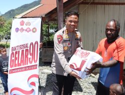 Peringati 33 Tahun Pengabdian AKABRI, Polres Puncak Jaya Gelar Bakti Sosial