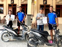 Unit Reskrim Polsek Abepura Serahkan 2 Motor Hasil Curian Kepada Pemiliknya Hari Ini