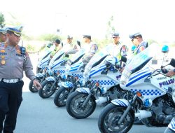 Dirlantas Polda Sulteng Cek Kesiapan Kendaraan Satgas Kamseltibcar Lantas