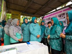 Ketum TP PKK Tinjau Bank Sampah dan Kebun Ketahanan Pangan di Desa Pete Tigaraksa