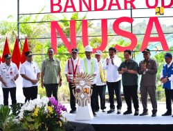 Menteri Basuki Dampingi Presiden Jokowi Ground Breaking Bandara IKN Nusantara