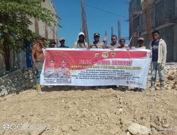 Polsek Muara Tami Bahas Kamtibmas Bersama Pekerja Bangunan Di Holtekamp