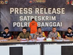 Polres Banggai Rilis Pengungkapan Kasus Korupsi Direktur PDAM