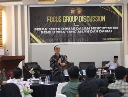 Polda Sulteng Gelar FGD Peran Ormas Ciptakan Pemilu Damai 2024