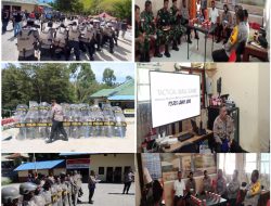 Polres Lanny Jaya Bangkitkan Kesiapan Pemilu 2024 dengan Latihan Simulasi Sispamkota