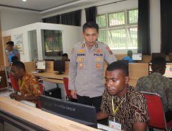 Biro SDM Polda Papua Gelar Tes CAT Akademik Seleksi Bintara Rekpro