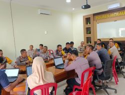 Antisipasi dan Kesiapan Satgas, Polres Merauke Gelar Gladi Posko OMB Cartenz 2023