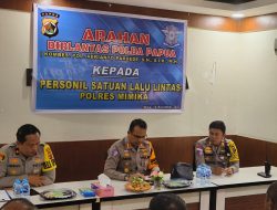 Berikan Arahan Kepada Personel, Dirlantas Polda Papua: Fokus pada Disiplin dan Keselamatan