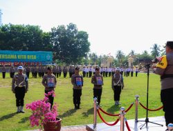 Kapolres Pimpin Upacara PTDH Tiga Anggota Polres Banggai, ini Harapannya