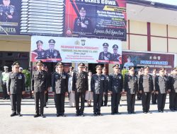 Polres Gowa Gelar Upacara Pelepasan Wisuda Purnabakti Tahun 2023