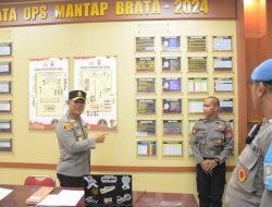 Kapolda Sulteng Sidak Posko Operasi Mantap Brata Tinombala