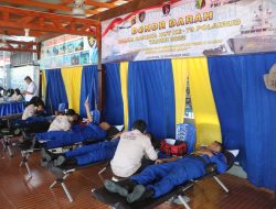 Donor Darah Meriahkan HUT Polairud ke-73 di Dermaga Polairud Polda Papua