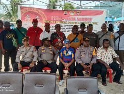 Polsek KPL & Sat Binmas Polresta Gelar Para-Para Numbay Bersama Warga Kayo Pulau