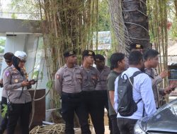 Wakapolres Merauke Pimpin Pengamanan Kampanye Capres Ganjar Pranowo di Merauke, Papua Selatan