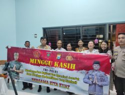 Pererat Silaturrahmi, Polda Sulsel Gelar Minggu Kasih bersama Jemaat Gereja Katolik