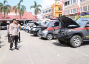 Kapolres Gowa Pengecekan Kendaraan Dinas Menjelang Pemilu 2024