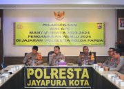 Tim Was Ops Itwasum Polri Lakukan Pengecekan Operasi Mantap Brata 2023-2024 Polresta Jayapura Kota