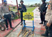 Razia di Jam Kota Hom-Hom, Polres Jayawijaya Sita Belasan Alat Tajam