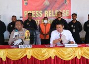 Gelar Press Release, Kapolres Jayapura Ungkap Peran Oknum Pengurus KNPB dalam Kasus Pembakaran Kantor Kemenag