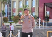 Gelar Apel Supervisi OMB di Polda Sulteng, ini Penekanan Sops Polri