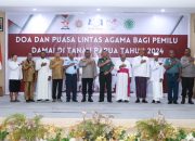 Wakapolda Papua Hadiri Penutupan Doa dan Puasa Lintas Agama Untuk Pemilu Damai di Tanah Papua