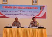 Kunjungi Polres Buol Kabid Propam Ingatkan Netralitas Polri