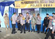 PJU Polres Gowa Cek Kesiapan Pos Pam Rest Area Kalase’rena