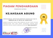 Kejaksaan Agung Terima Penghargaan JDIHN yang Bernilai Paling Tinggi Kategori ‘Eka Acalapati’