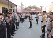 Kapolres Gowa Pimpin Apel Kesiapan Pengamanan Malam Pergantian Tahun Baru 2024