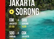 Langsung ke Destinasi Impian: Lion Air Rilis Penerbangan Non-Stop Jakarta-Sorong