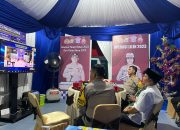 Kapolres Gowa Ikuti Zoom Meeting Monitoring Malam Pergantian Tahun Baru