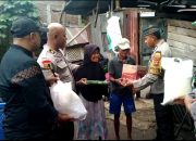 Polsek Somba Opu Berikan Bansos Kepada Warga Kurang Mampu
