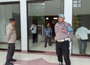 Anggota Polres Gowa Pam Kunjungan Kerja Kepala Badan BNPT di Kampus II UIN Alauddin