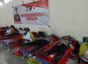 Bantu Ketersediaan Stok Darah, Polres Gowa dan PMI Gelar Bakti Kesehatan Donor Darah