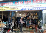 Sosialisasi Larangan Knalpot Brong, KBO Sat Lantas Polres Gowa Kunjungi Toko dan Bengkel Sepeda Motor