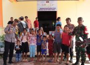 Kapolres Touna Berikan Trauma Healing ke Anak-anak Korban Banjir